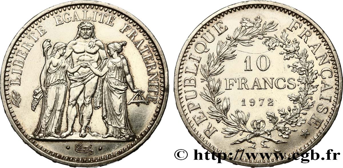 10 francs Hercule 1972  F.364/11 SPL 