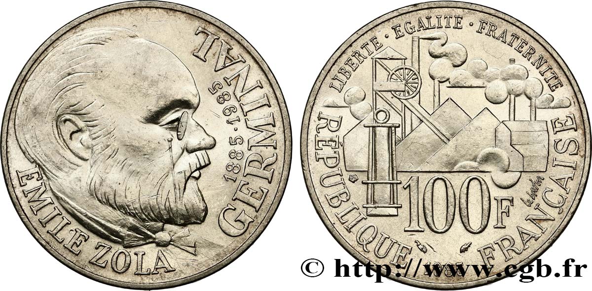 100 francs Émile Zola 1985  F.453/2 EBC 