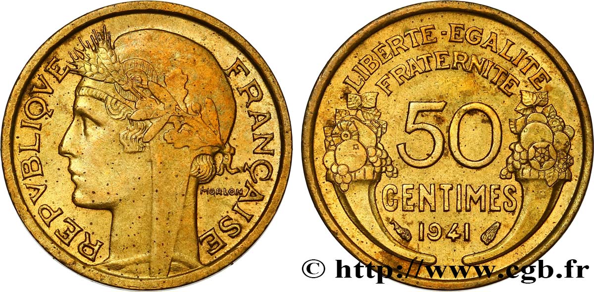 50 centimes Morlon 1941  F.192/18 MS60 