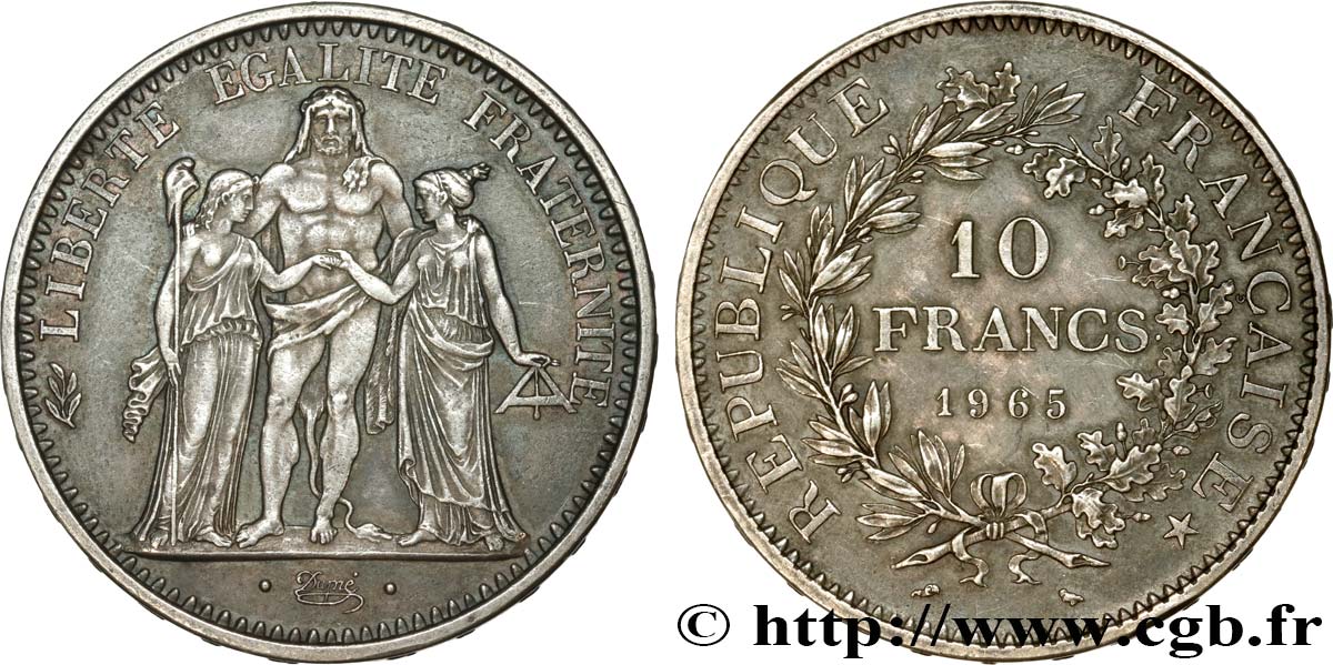 10 francs Hercule 1965  F.364/3 EBC60 