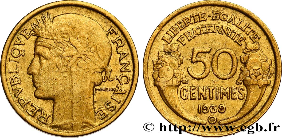 50 centimes Morlon 1939 Bruxelles F.192/16 SS45 