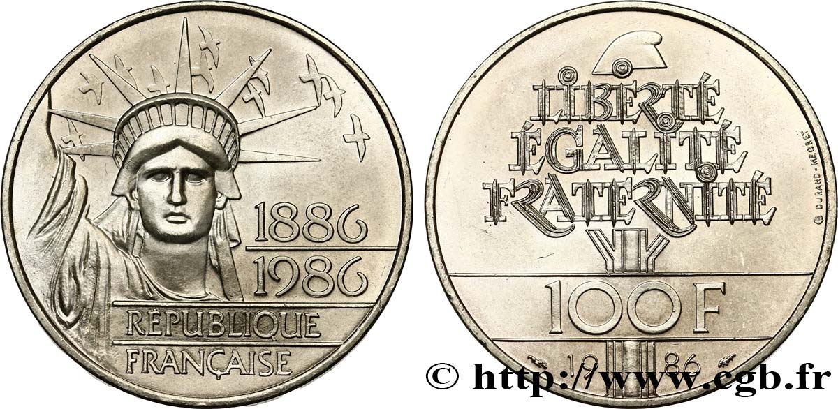 100 francs Liberté (Statue de la) 1986  F.454/2 EBC62 