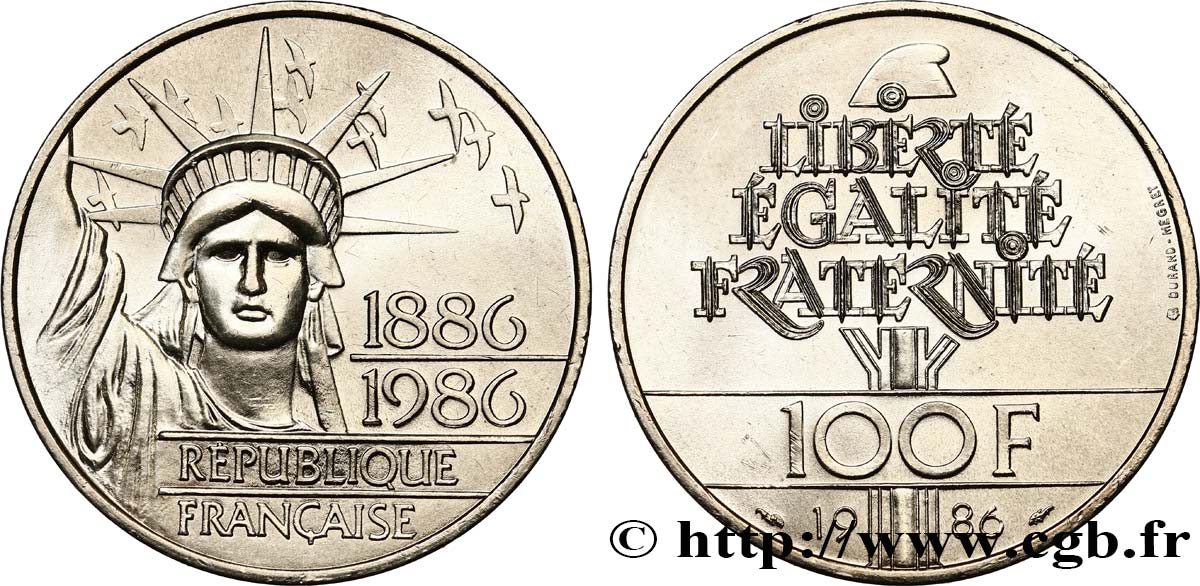 100 francs Liberté (Statue de la) 1986  F.454/2 SUP62 