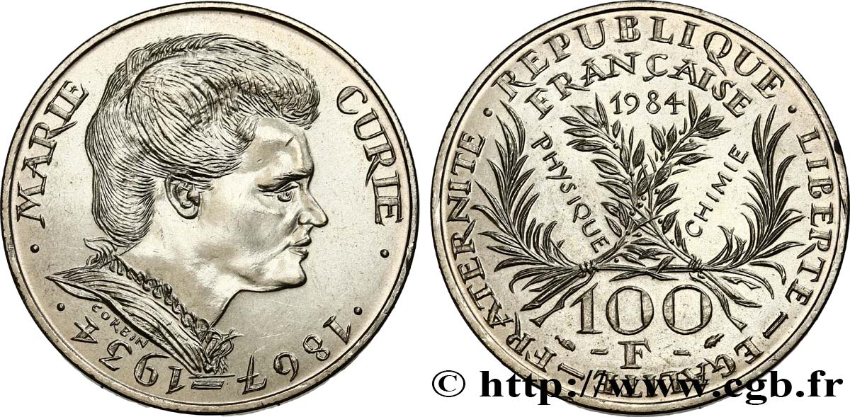 100 francs Marie Curie 1984  F.452/2 EBC60 