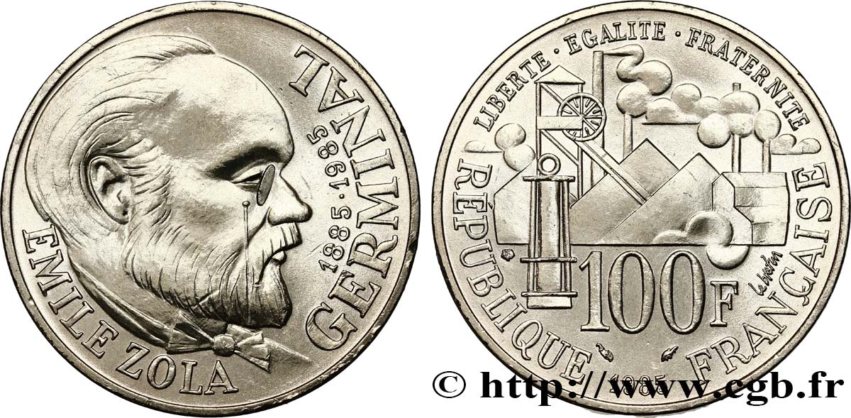 100 francs Émile Zola 1985  F.453/2 SUP60 