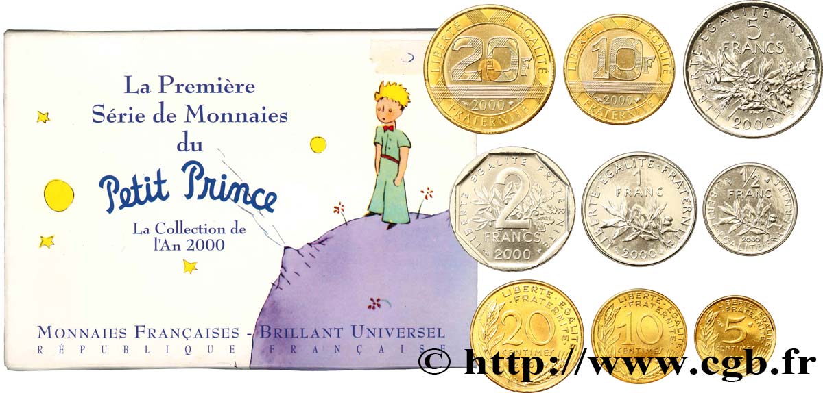 Série Brillant Universel Petit Prince 2000 Paris F.5200/26 FDC 