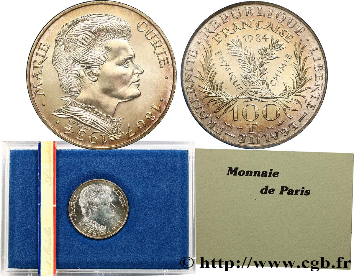 Brillant Universel 100 francs - Marie Curie  1984  F.1600 3 FDC 