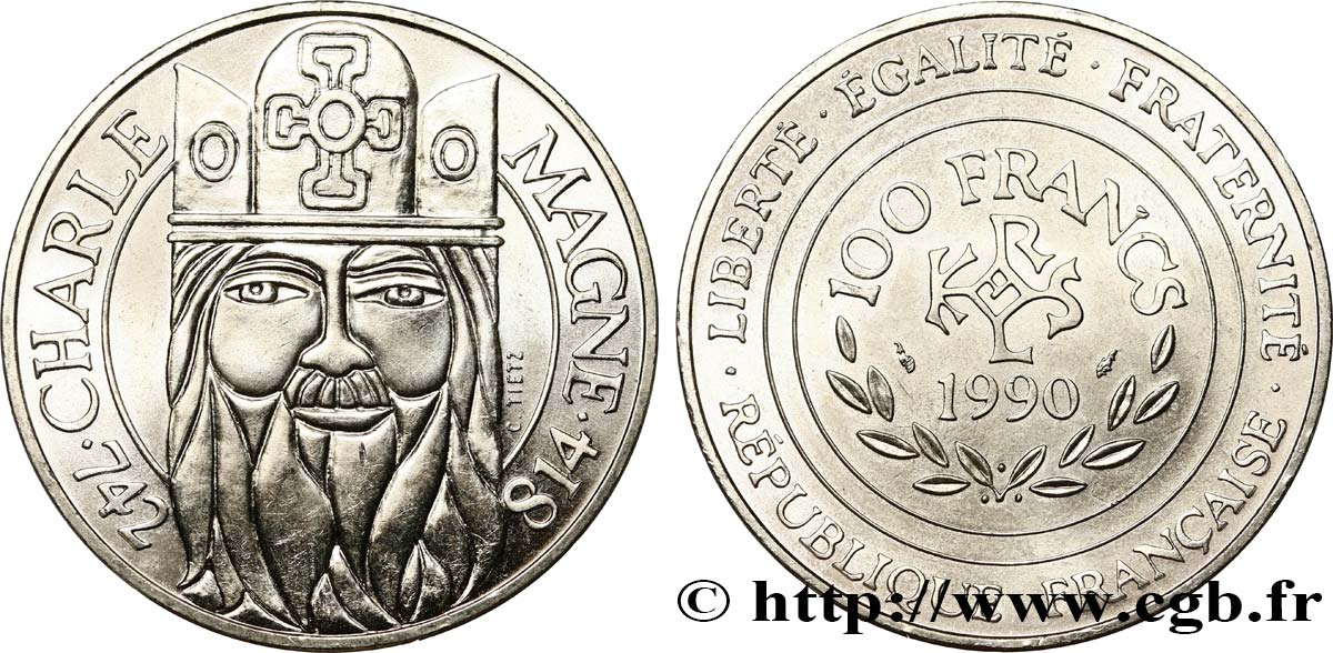 100 francs Charlemagne 1990  F.458/2 EBC62 