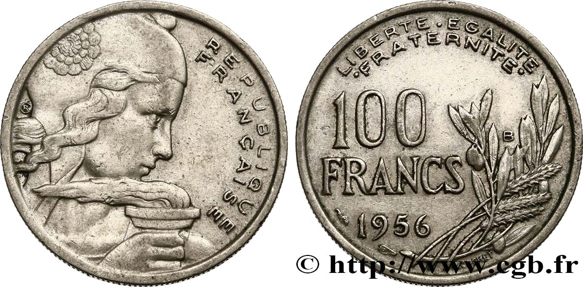 100 francs Cochet 1956 Beaumont-le-Roger F.450/9 BB40 