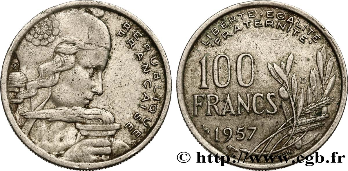 100 francs Cochet 1957 Beaumont-le-Roger F.450/11 SS40 