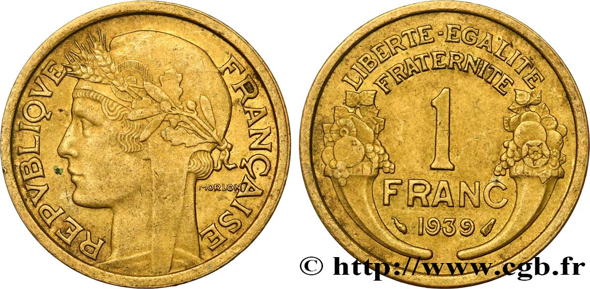 1 franc Morlon 1939 Paris F.219/10 VZ55 