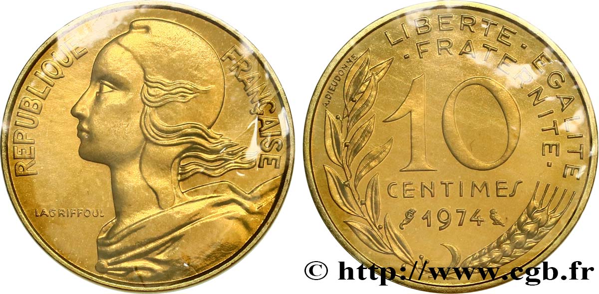 10 centimes Marianne 1974 Pessac F.144/14 FDC 