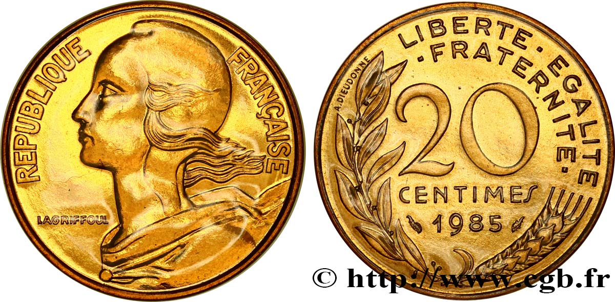 20 centimes Marianne 1985 Pessac F.156/25 ST 