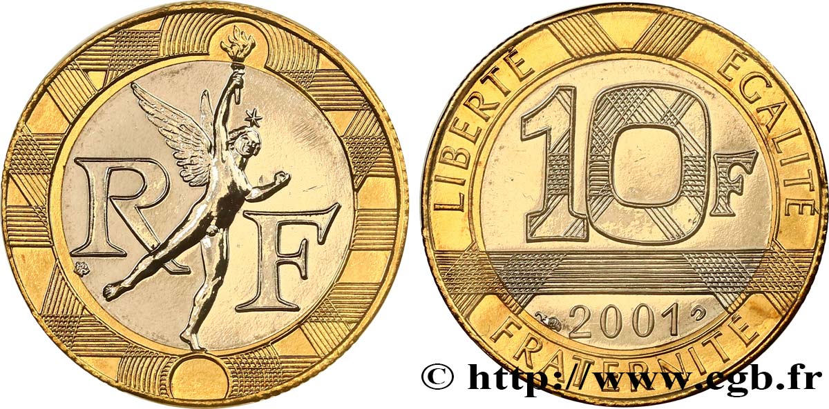 10 francs Génie de la Bastille 2001 Pessac F.375/18 FDC 