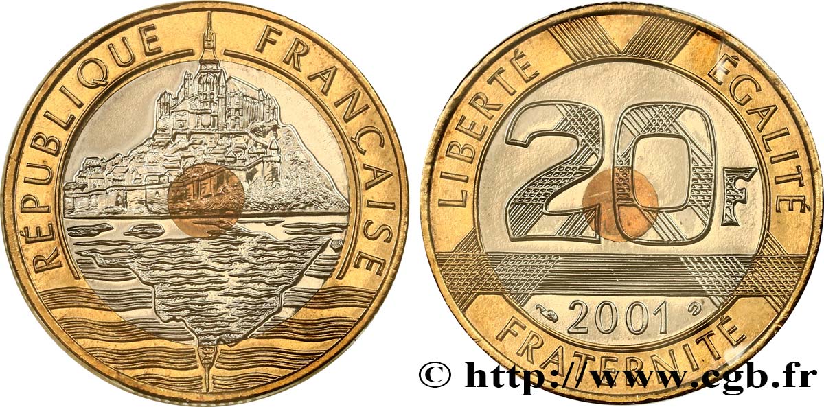 20 francs Mont Saint-Michel 2001 Pessac F.403/17 MS 