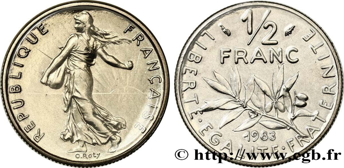 1/2 franc Semeuse 1983 Pessac F.198/22 FDC 