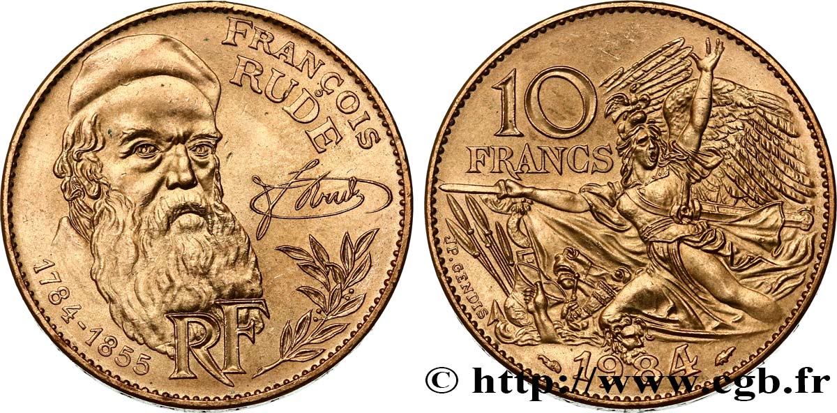 10 francs François Rude 1984  F.369/2 VZ60 