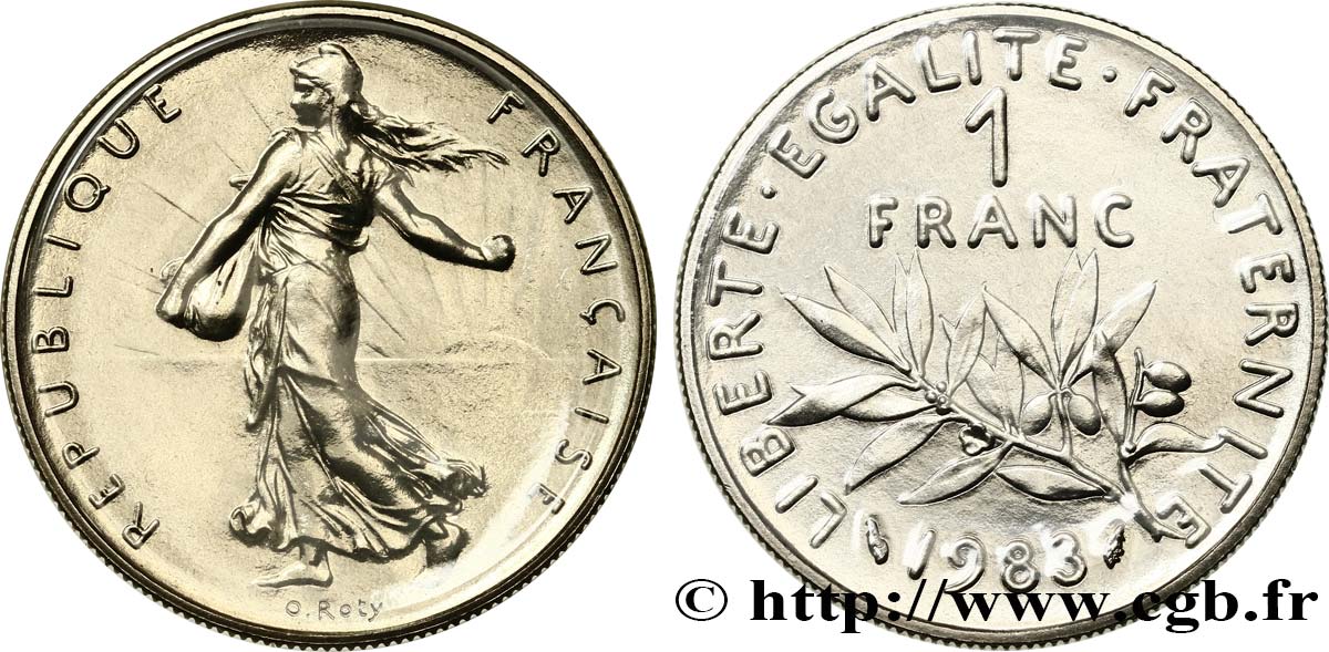 1 franc Semeuse, nickel 1983 Pessac F.226/28 MS 