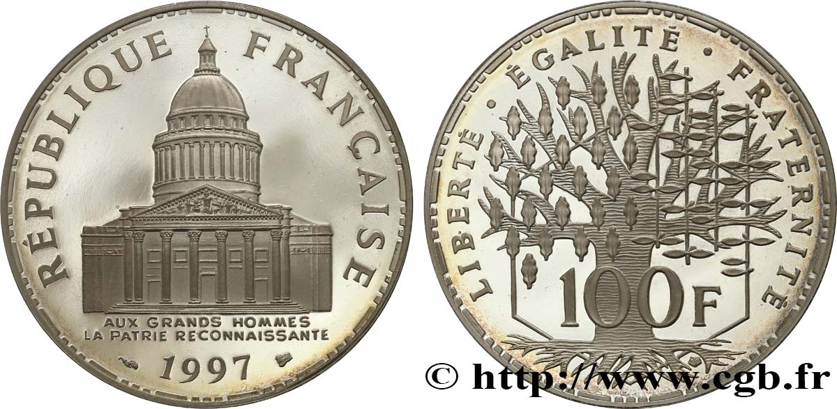 100 francs Panthéon, Belle Épreuve 1997  F.451/20 SC 