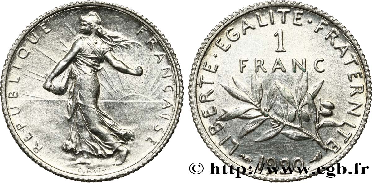 1 franc Semeuse 1920 Paris F.217/26 SUP62 