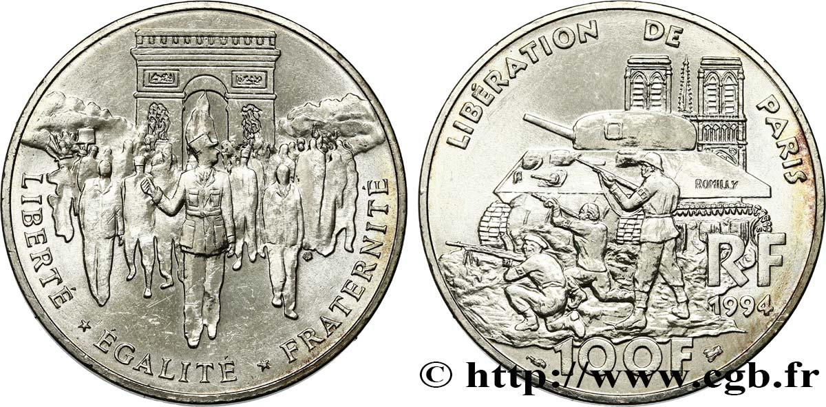 100 francs Libération de Paris 1994  F.462/2 MS62 
