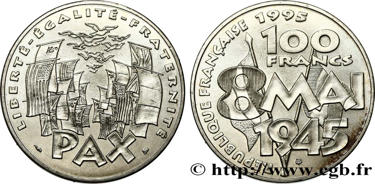 100 francs 8 Mai 1945 1995  F.463/2 SC63 