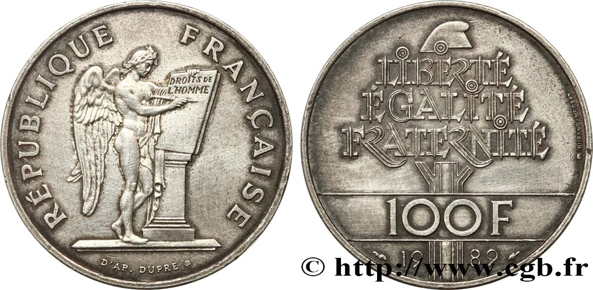 100 francs Droits de l’Homme 1989  F.457/2 XF 