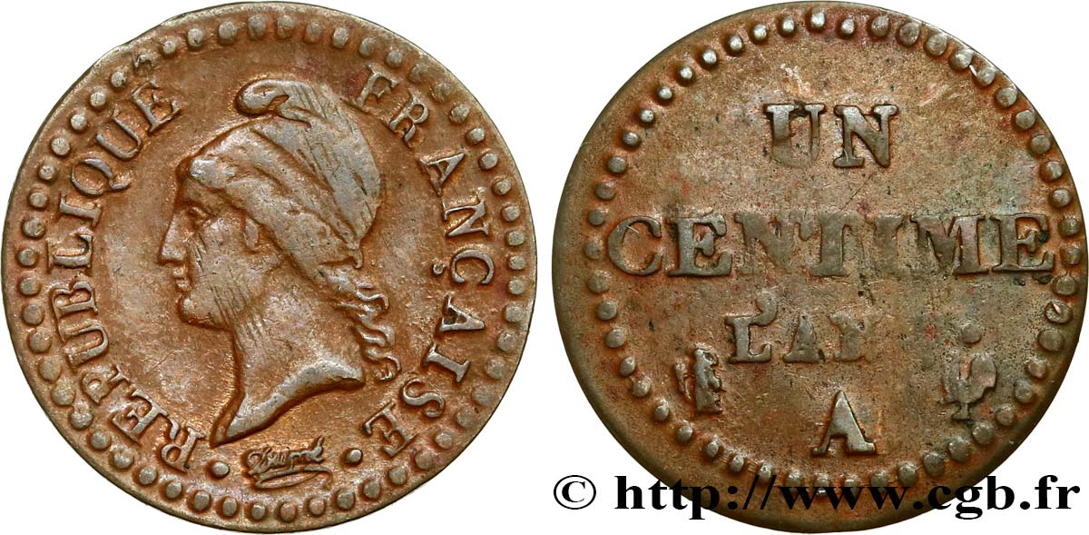 Un centime Dupré, grand 7 1799 Paris F.100/16 BC25 