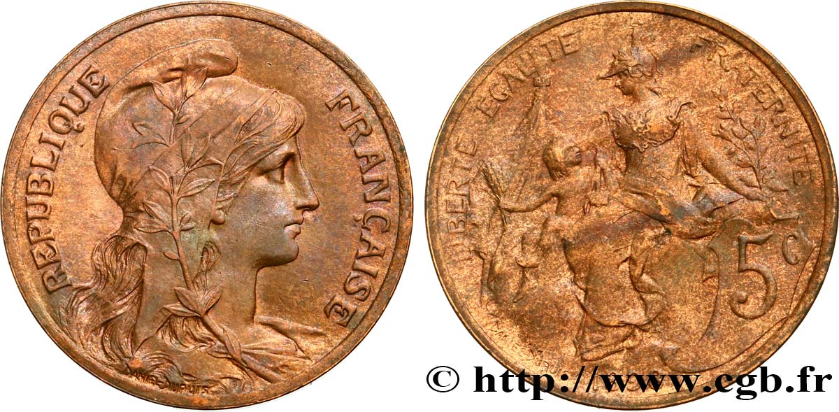 5 centimes Daniel-Dupuis 1898  F.119/5 AU55 