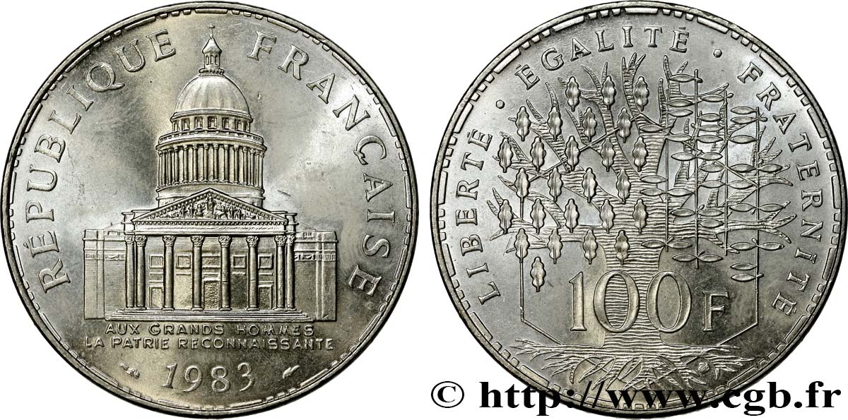 100 francs Panthéon 1983  F.451/3 SUP 