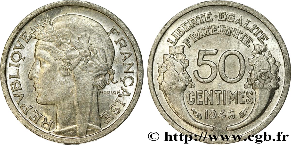 50 centimes Morlon, légère 1946  F.194/8 TTB54 