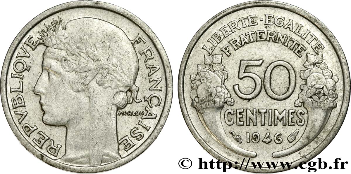 50 centimes Morlon, légère 1946  F.194/8 AU52 
