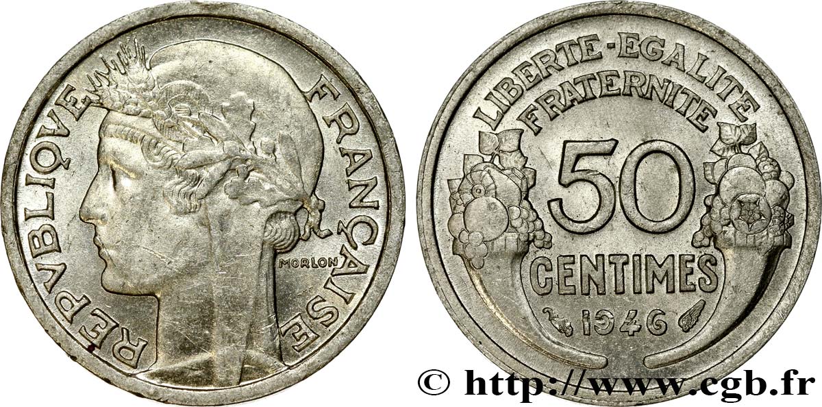 50 centimes Morlon, légère 1946  F.194/8 SS54 