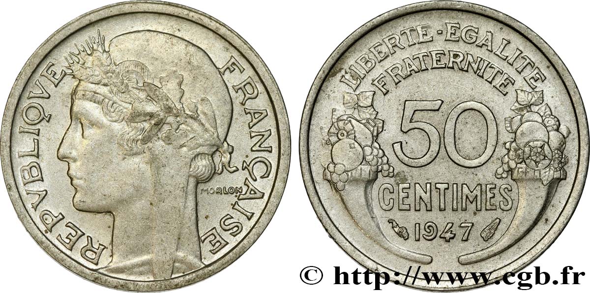 50 centimes Morlon, légère 1947  F.194/10 EBC60 