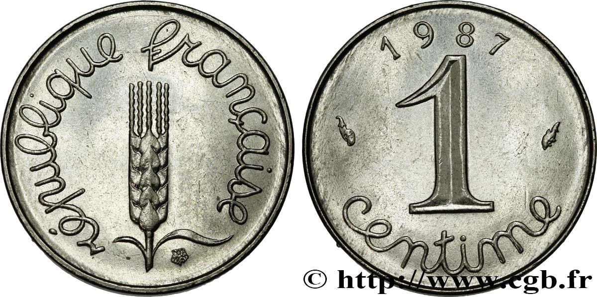 1 centime Épi 1987 Pessac F.106/44 SC63 