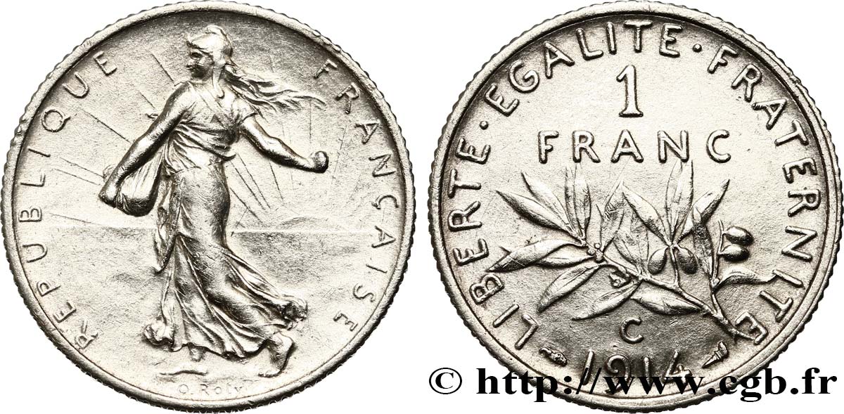 1 franc Semeuse 1914 Castelsarrasin F.217/20 MBC52 