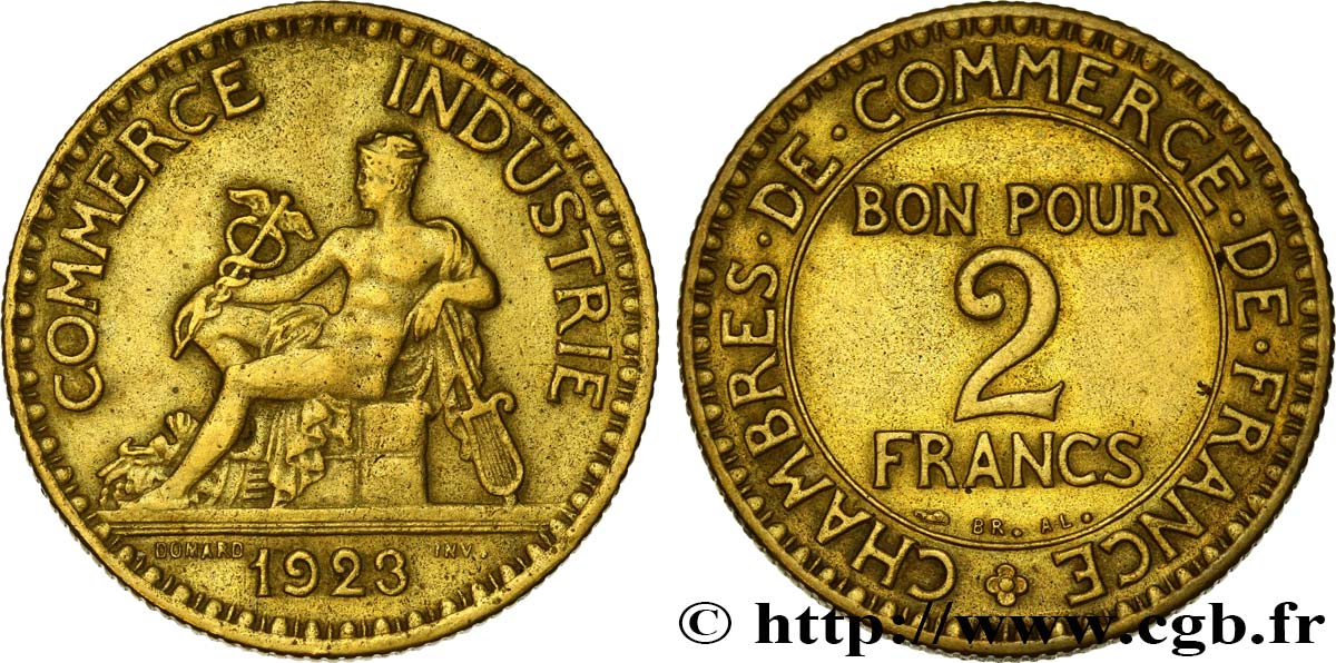 2 francs Chambres de Commerce 1923  F.267/5 SS48 