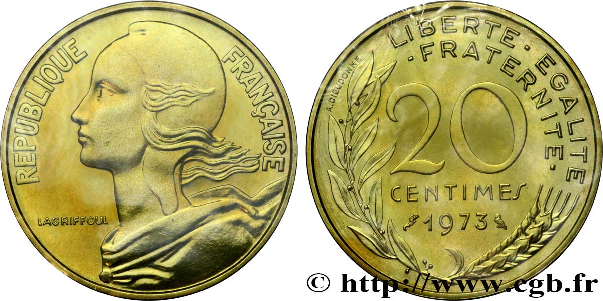 20 centimes Marianne 1973 Pessac F.156/13 ST 