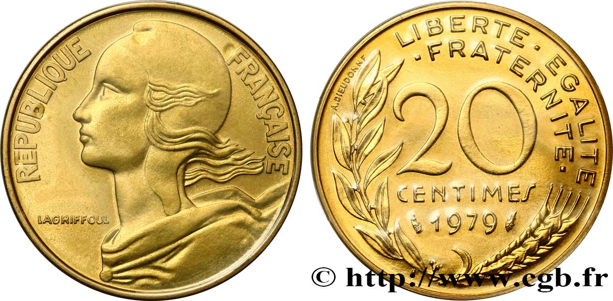 20 centimes Marianne 1979 Pessac F.156/19 FDC 