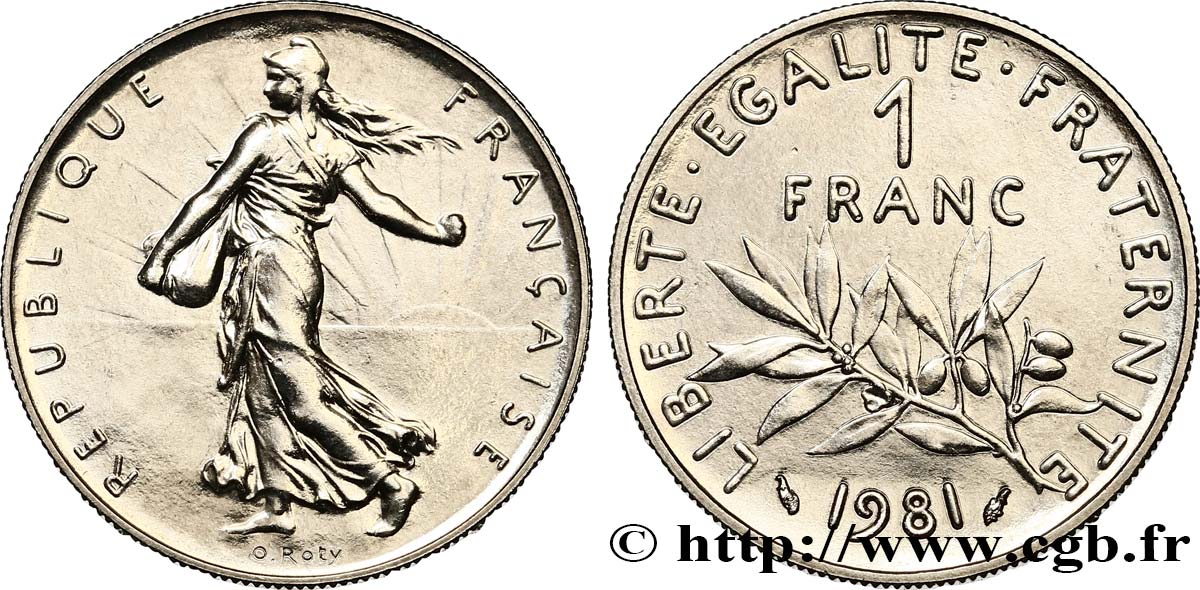 1 franc Semeuse, nickel 1981 Pessac F.226/26 SPL63 