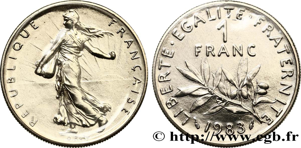 1 franc Semeuse, nickel 1983 Pessac F.226/28 MS 