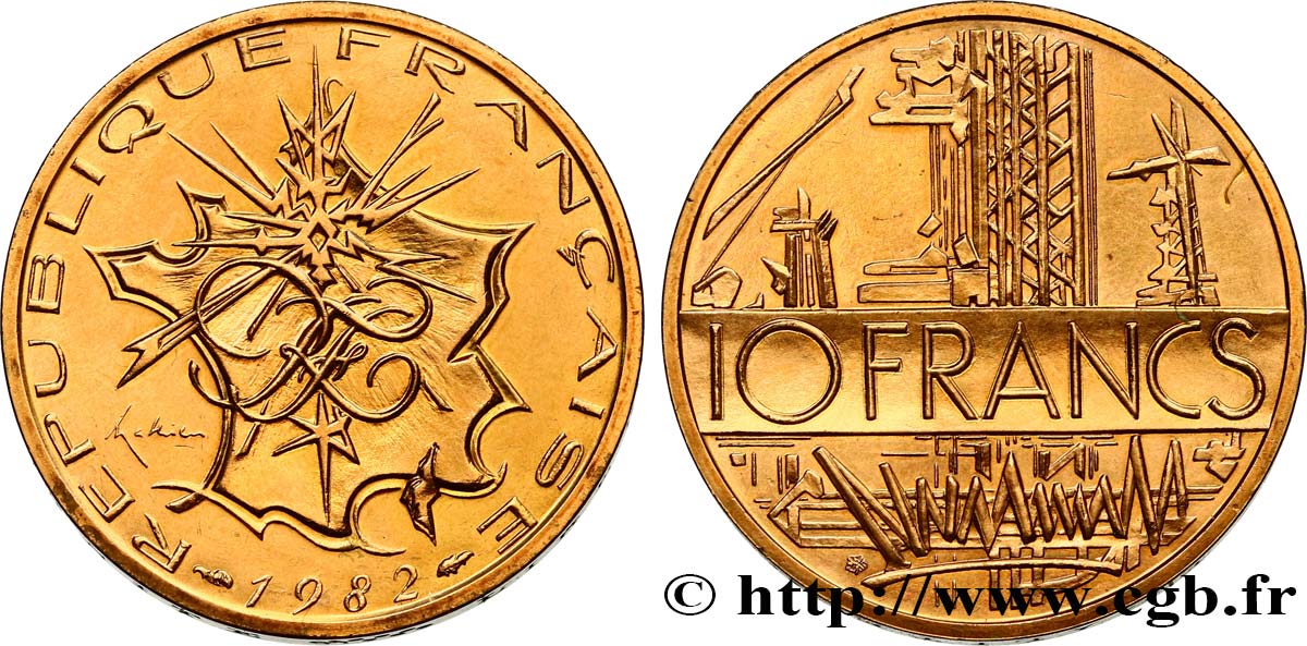 10 francs Mathieu, tranche A 1982 Pessac F.365/10 SPL63 