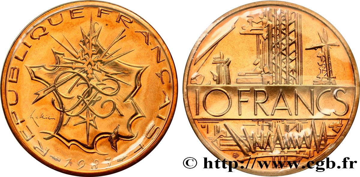 10 francs Mathieu, tranche B 1983 Pessac F.365/11 FDC 