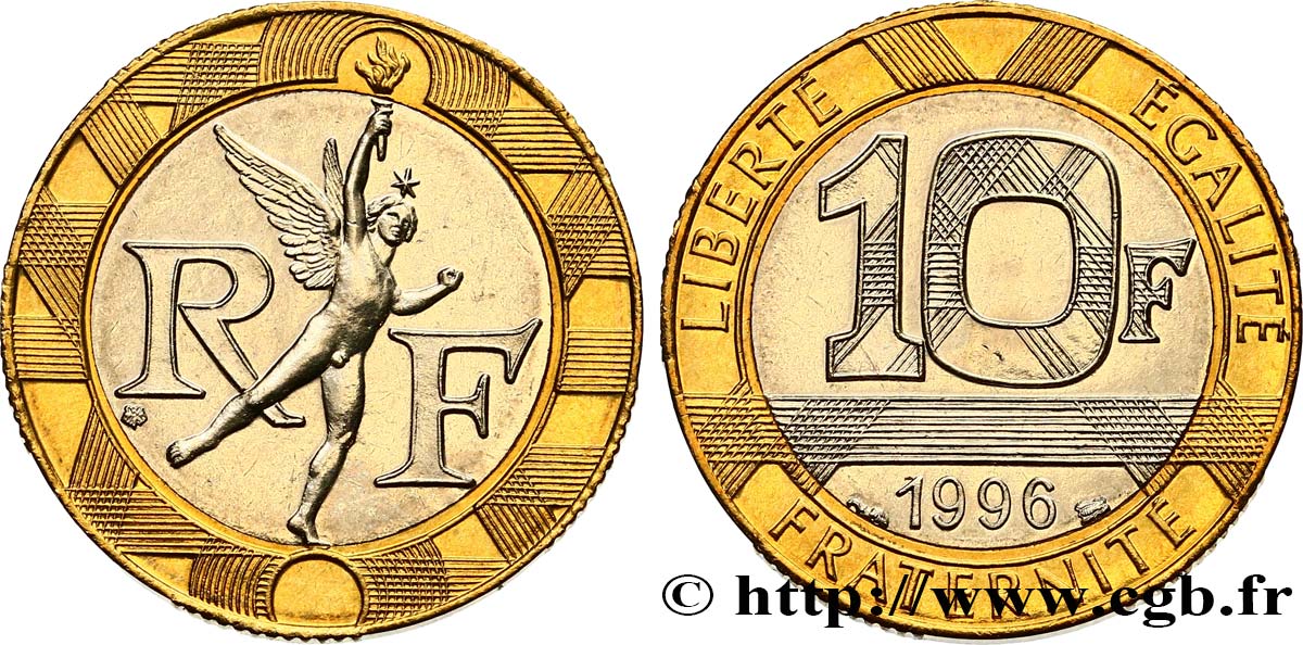 10 francs Génie de la Bastille 1996 Pessac F.375/13 SPL63 