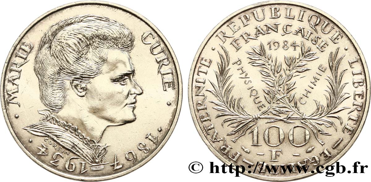 100 francs Marie Curie 1984  F.452/2 SUP 