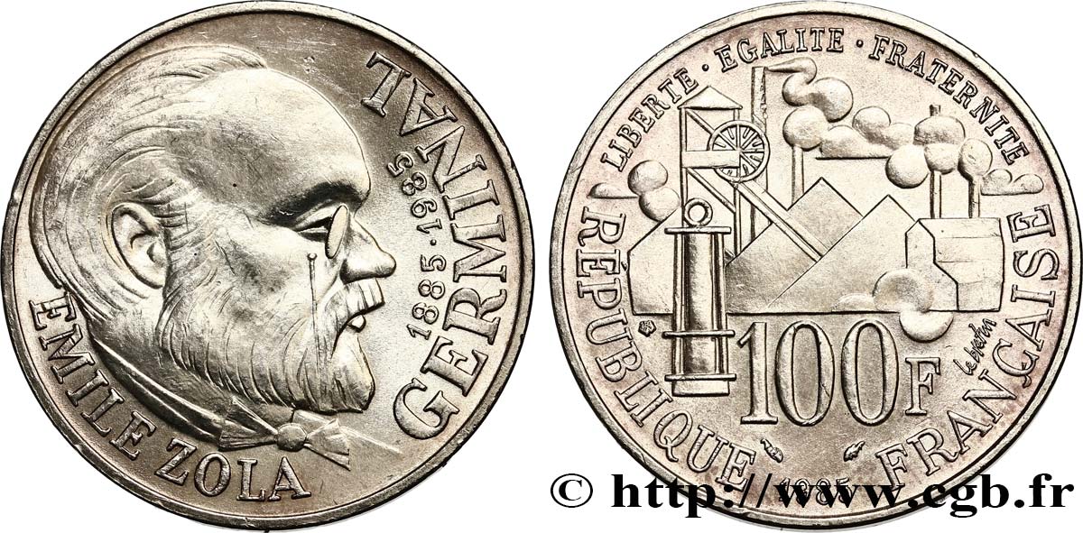 100 francs Émile Zola 1985  F.453/2 AU 