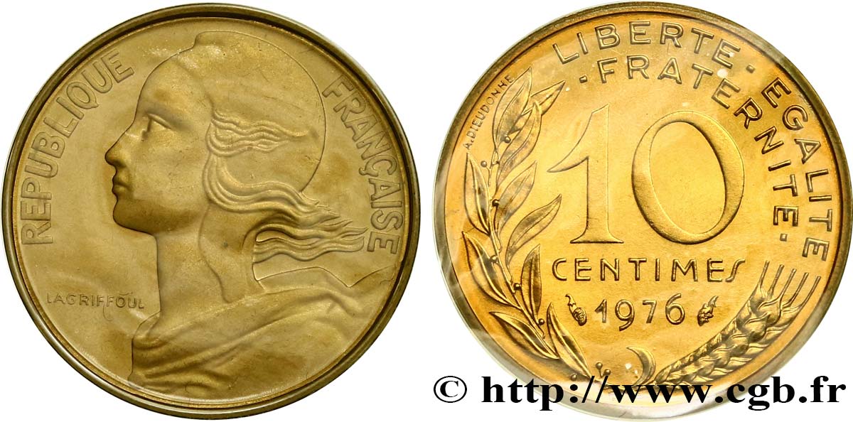 10 centimes Marianne 1976 Pessac F.144/16 FDC 