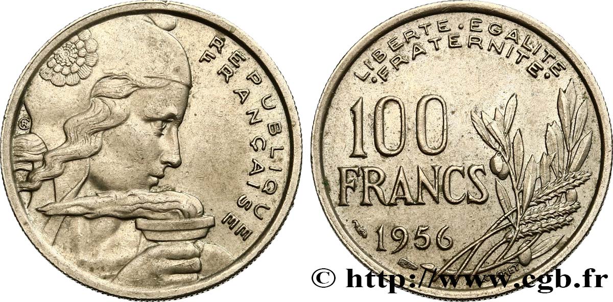 100 francs Cochet 1956  F.450/8 SS50 