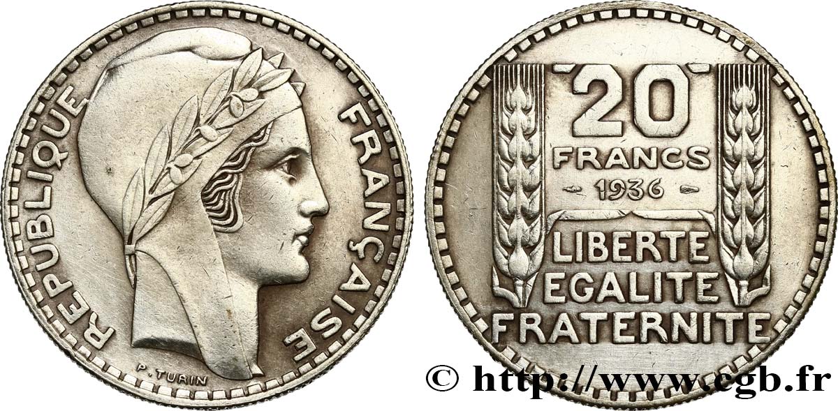 20 francs Turin 1936  F.400/7 BB 