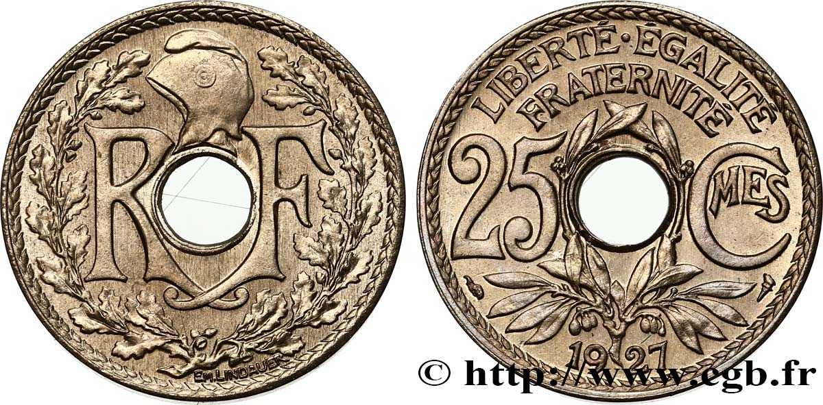 25 centimes Lindauer 1927  F.171/11 SPL64 